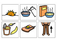 Päiväjärjestyskuvia ilman tekstiä