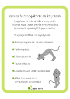 Hiirijoogakortit -tulostettavat